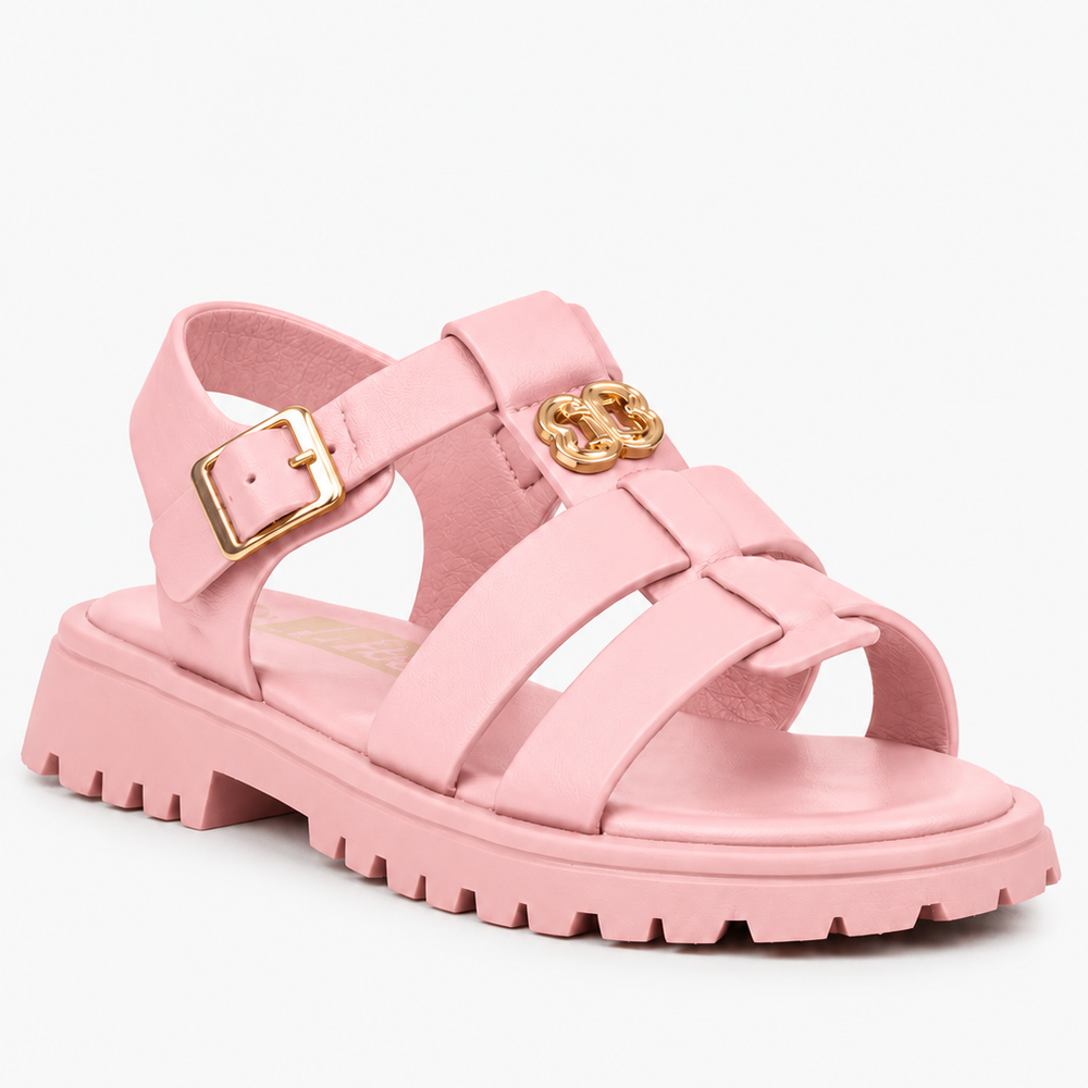 Little Miss Black Kids Tiny 1 Sandals In Pink