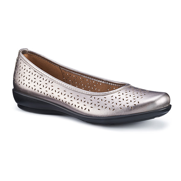Hotter Womens Livvy II Shoes In Pewter