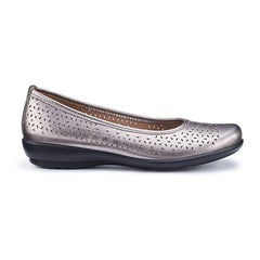 Hotter Womens Livvy II Shoes In Pewter