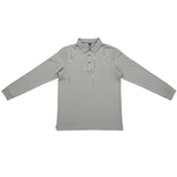 Loreti Mens Lune Long Sleeve Golfer In Grey