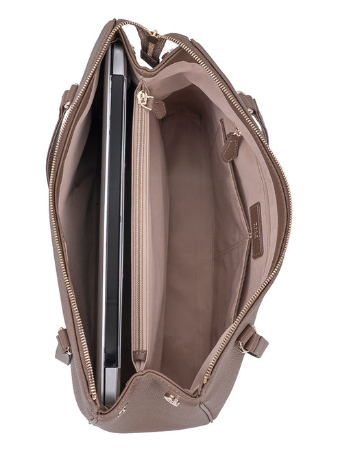 Polo Lyon Mule Tote In Taupe