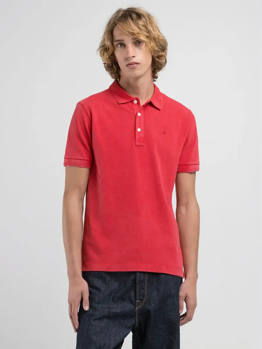 Replay M3011 22696M Cotton Polo-Shirt With Emb 663