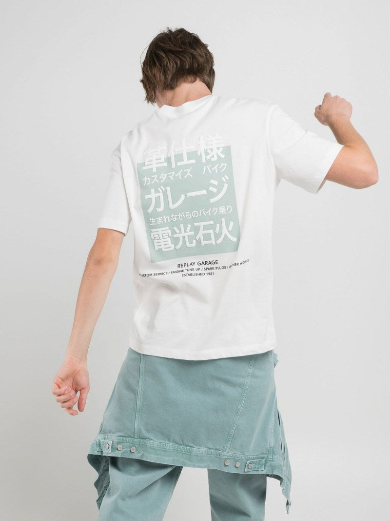 Replay M3036 22662 White T-Shirt 011