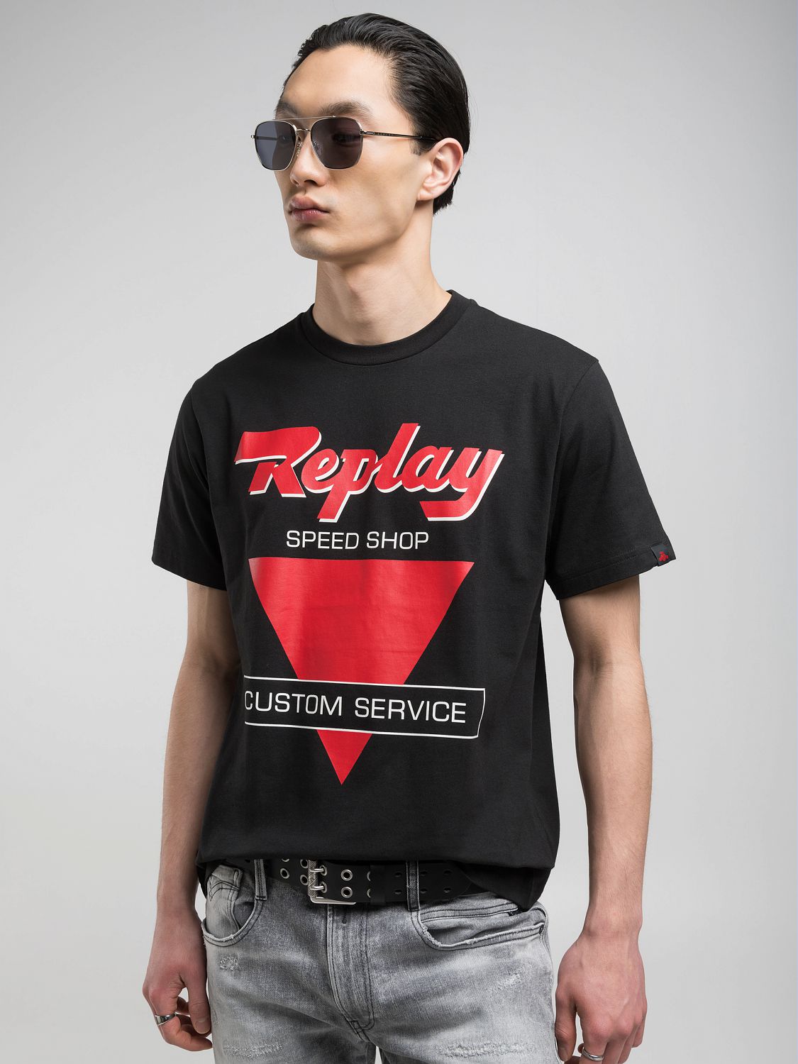 Replay Mens Black T-Shirt