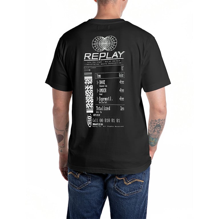 Replay Mens T-Shirt In Black