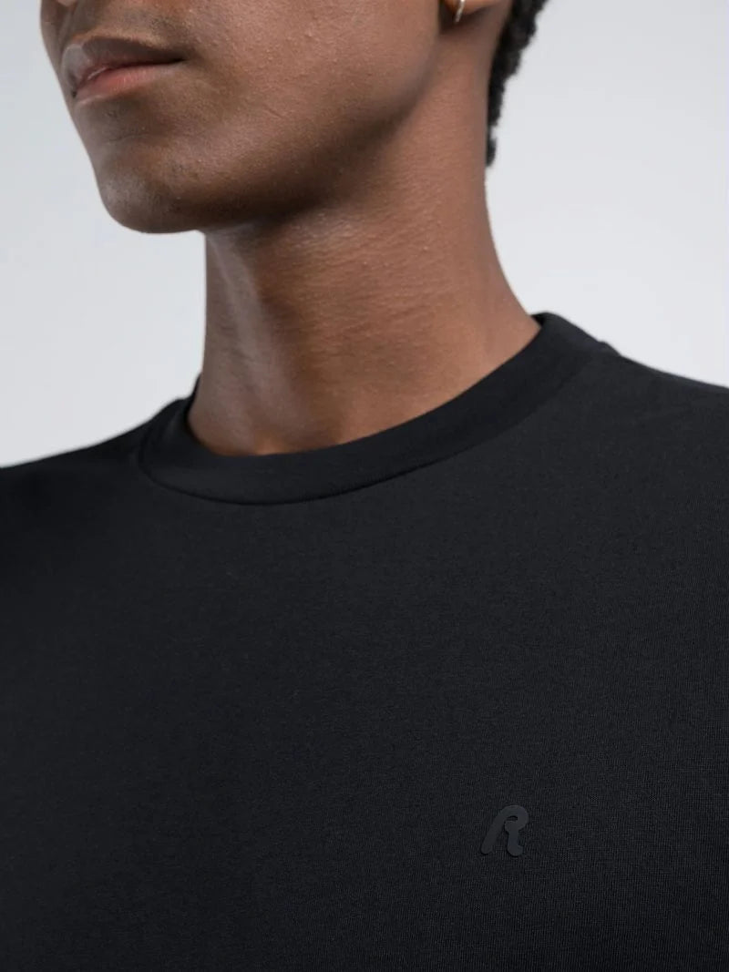 Replay Mens R Printed T-Shirt In Black