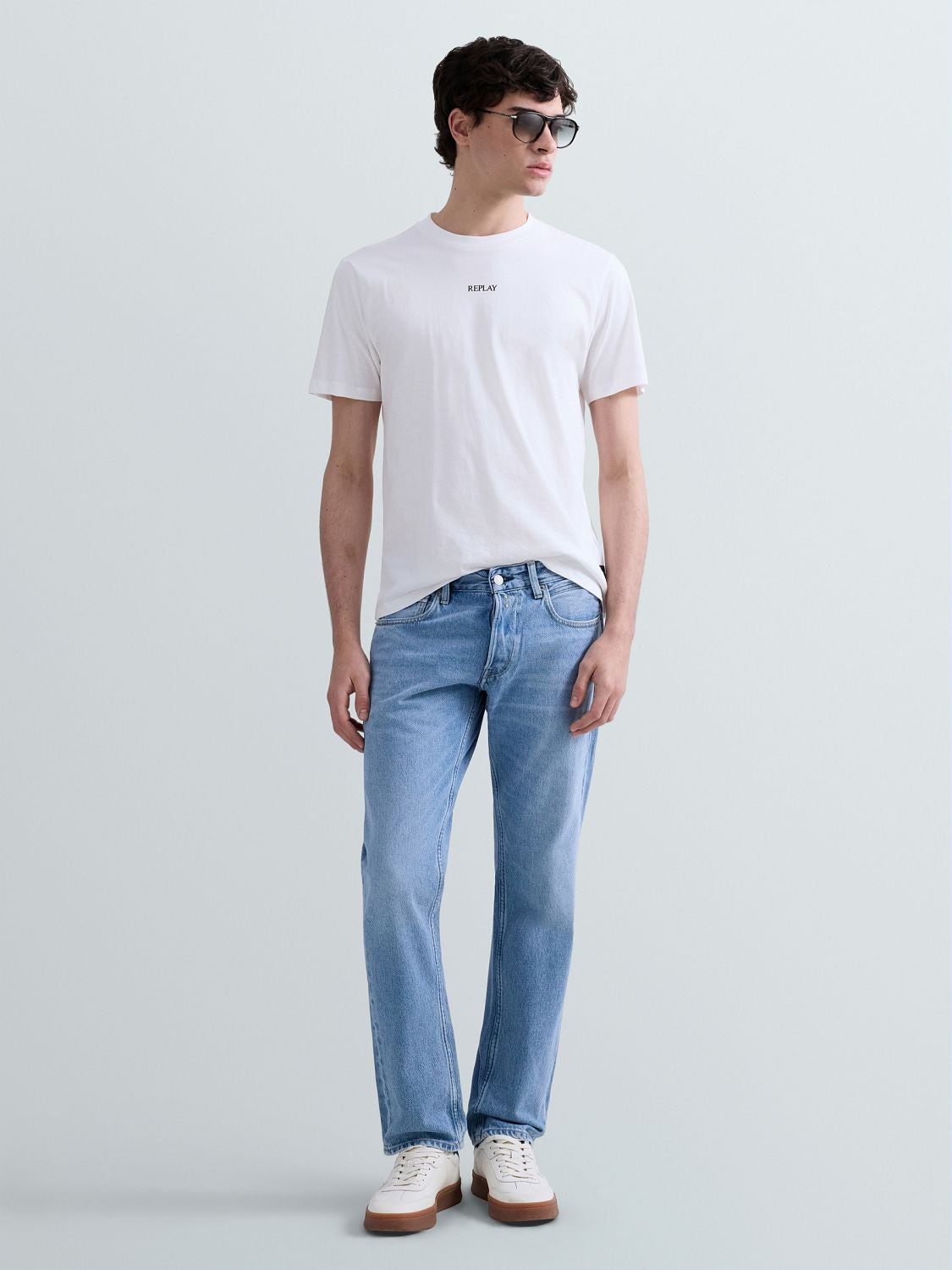 Replay Mens T-Shirt In Natural White