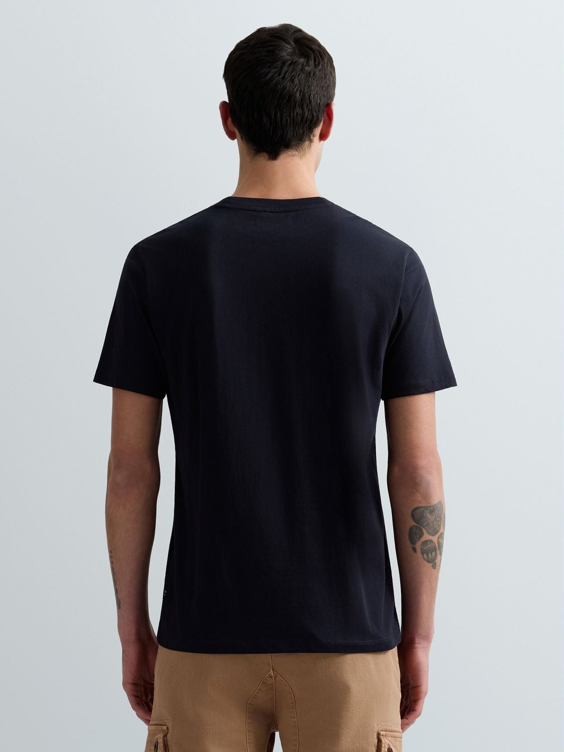Replay Mens T-shirt With Logo Print In Navy