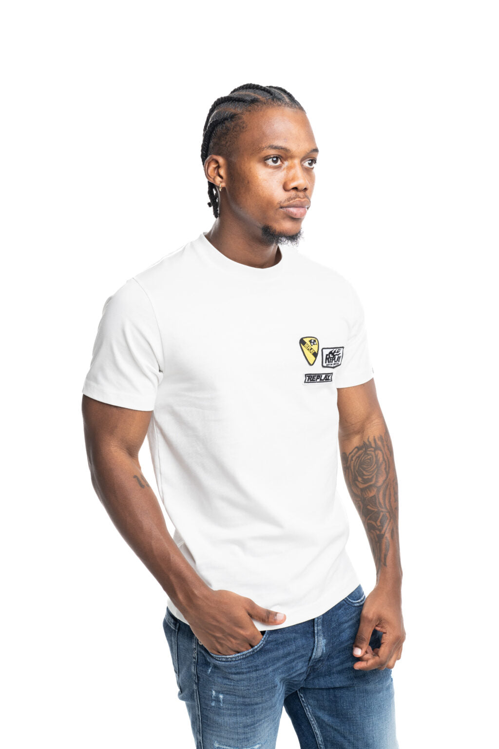 Replay Mens 011 T-Shirt In White