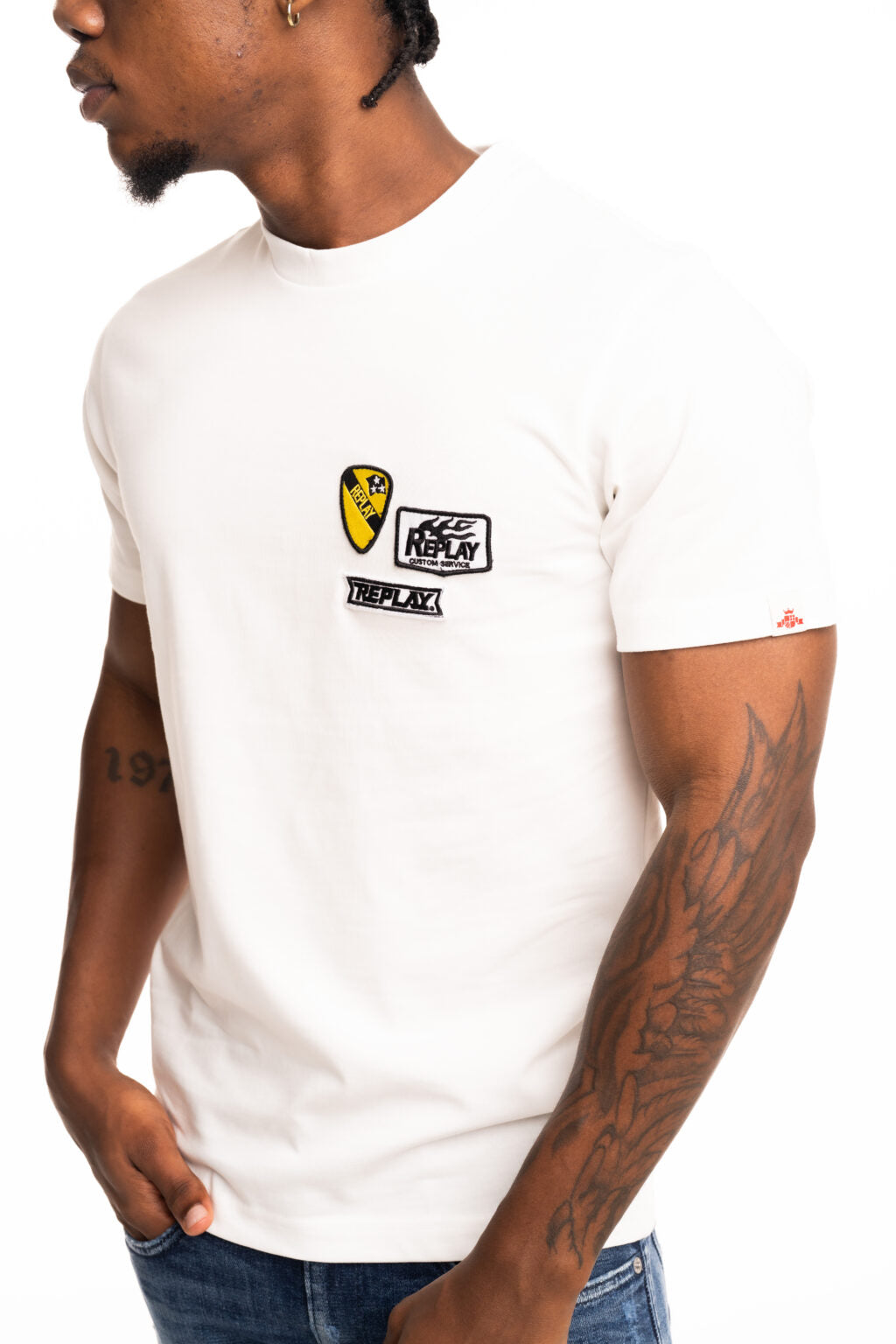 Replay Mens 011 T-Shirt In White