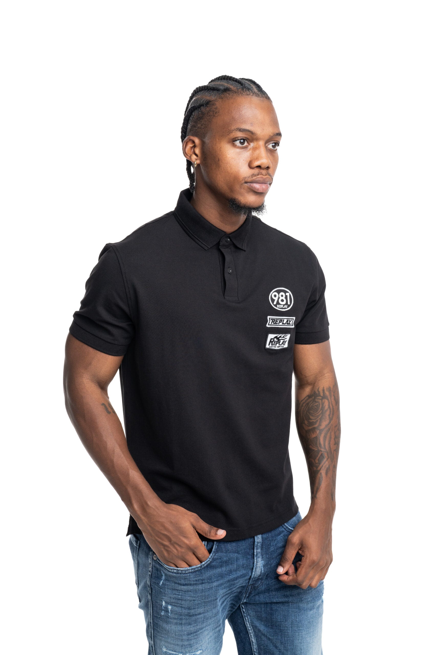 Replay Mens 098 Golfer In Black