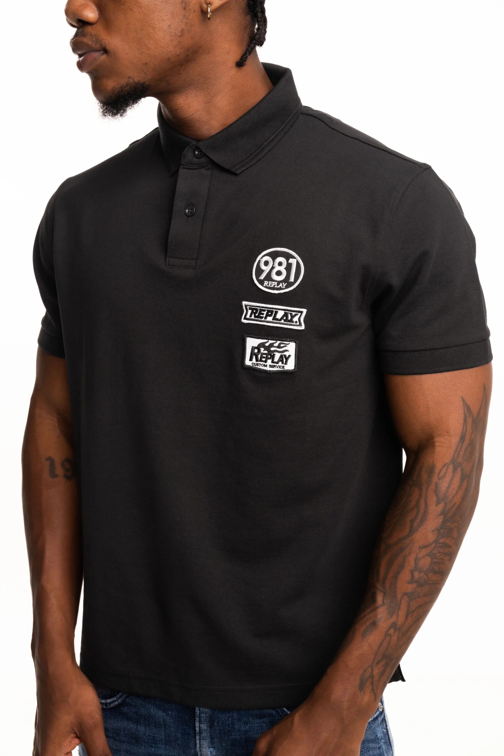 Replay Mens 098 Golfer In Black