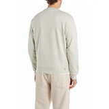 Replay Mens 985 Crew Neck Sweatshirt In Ivory