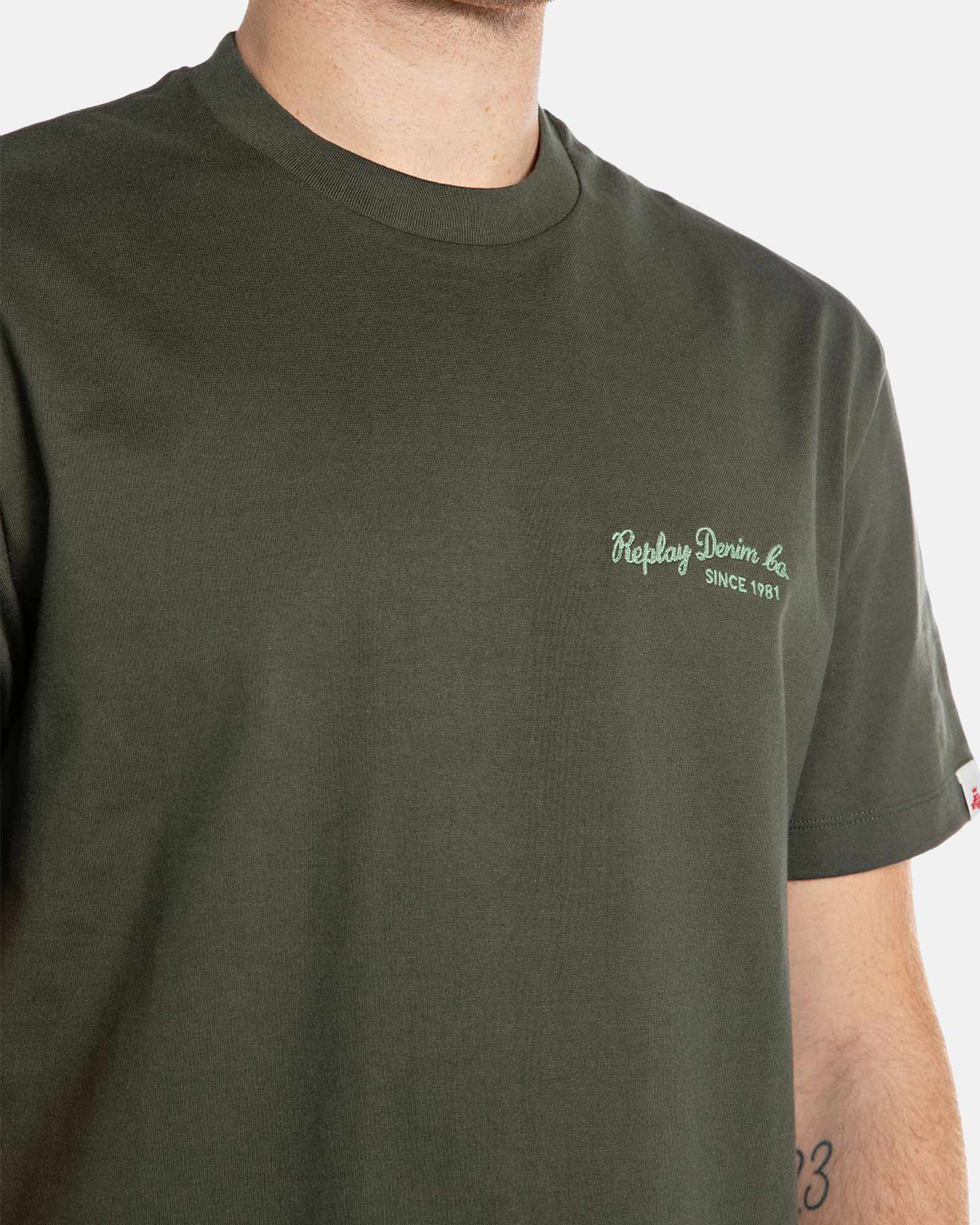 Replay Mens 849 T-Shirt In Green