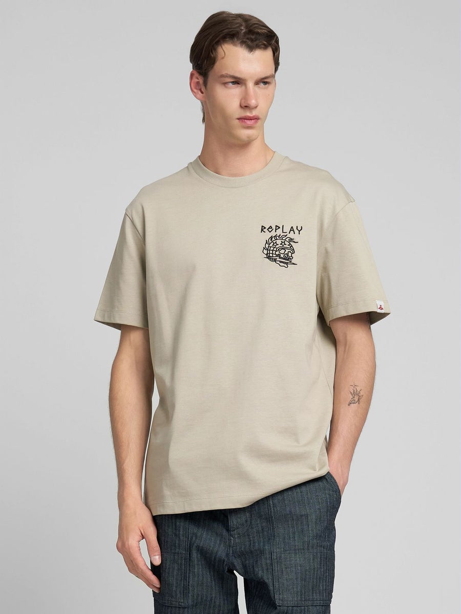 Replay Mens T-Shirt In Sand