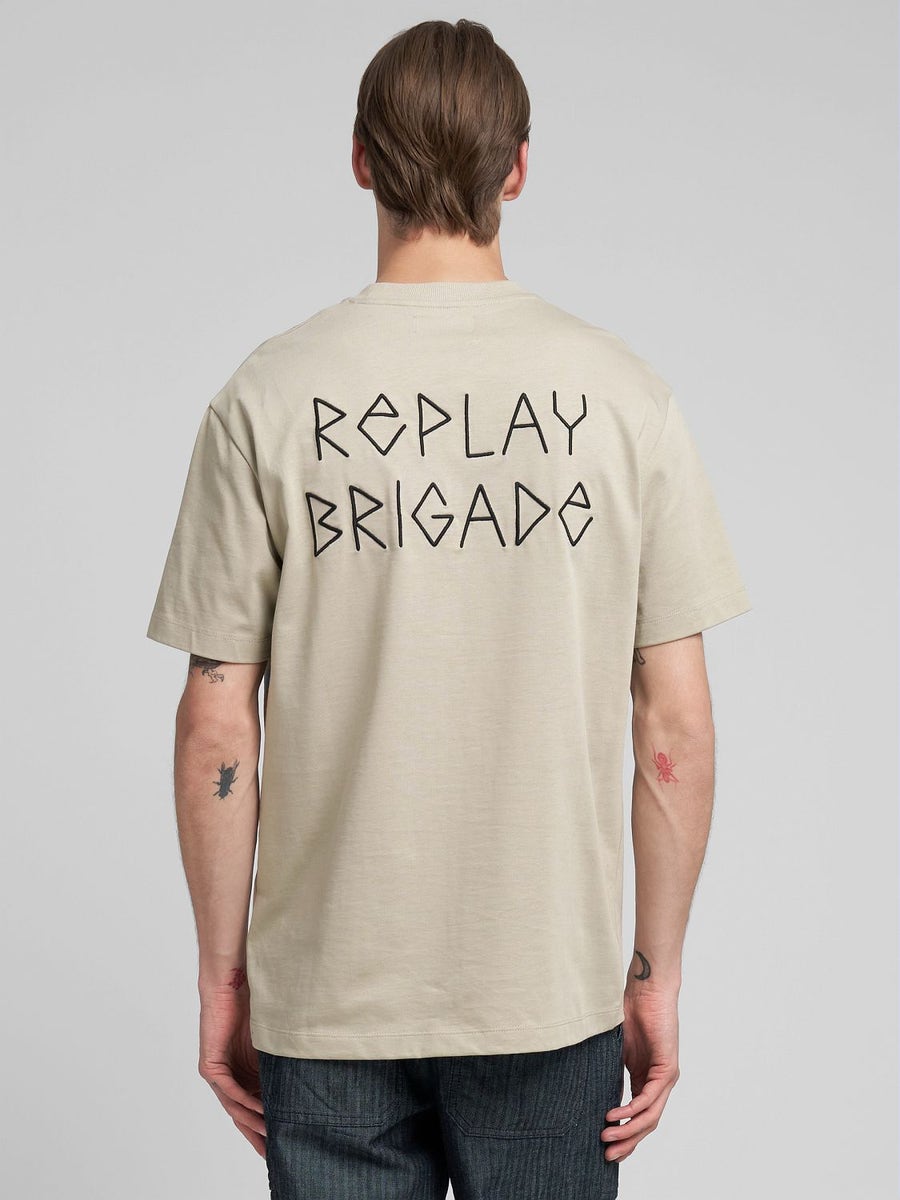 Replay Mens T-Shirt In Sand