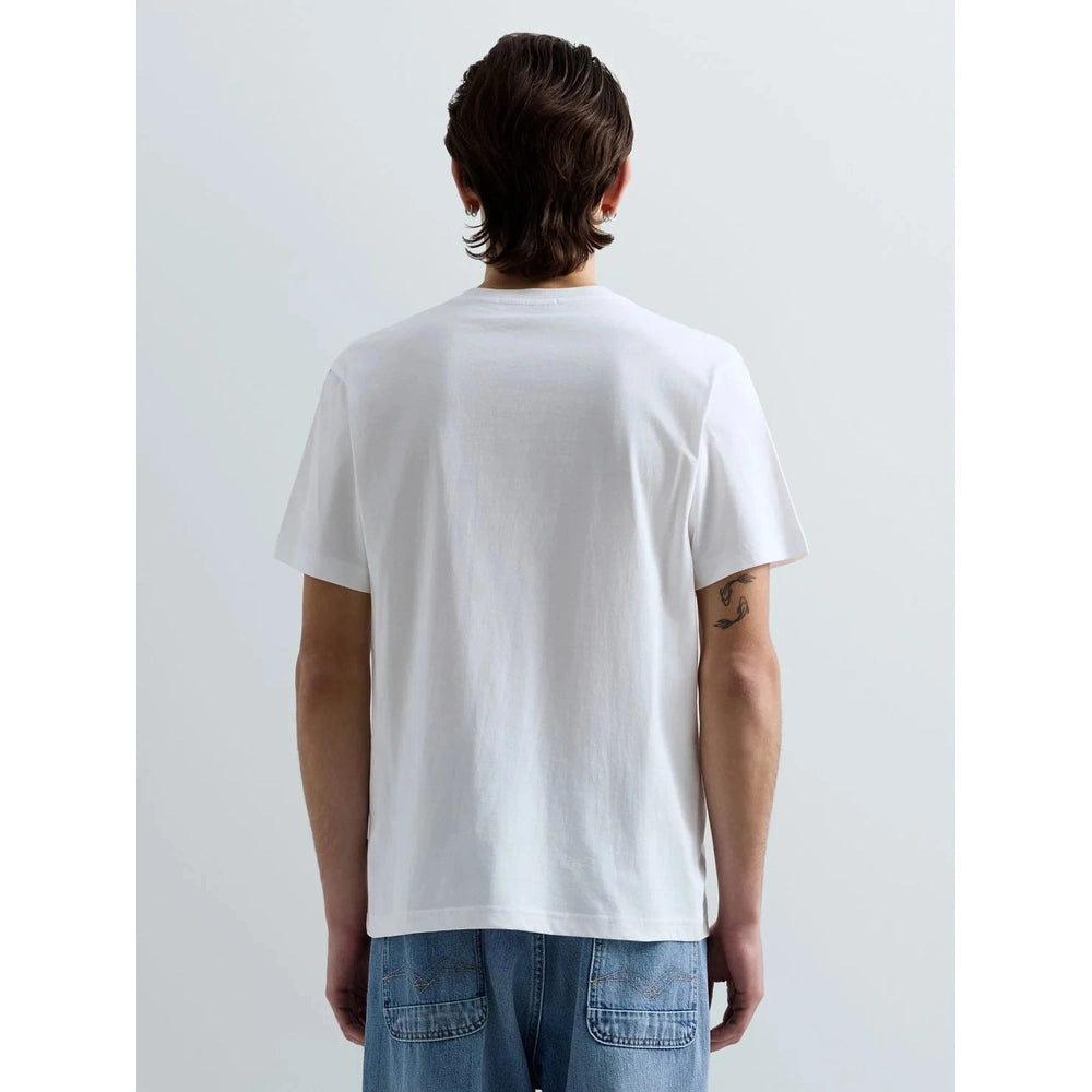Replay Heritage-Print Jersey T-Shirt In White