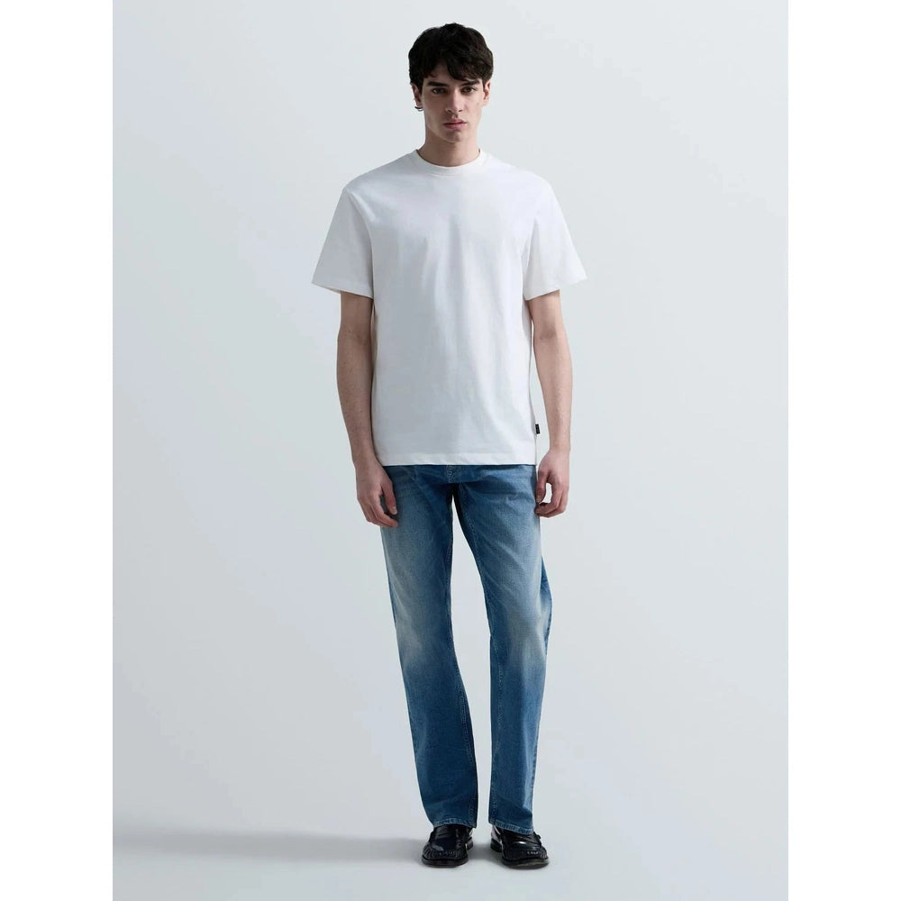 Replay Mens R Embroidery T-Shirt In White