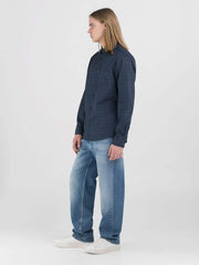 Replay M4118 000 74955 S Shirt  Navy Blue