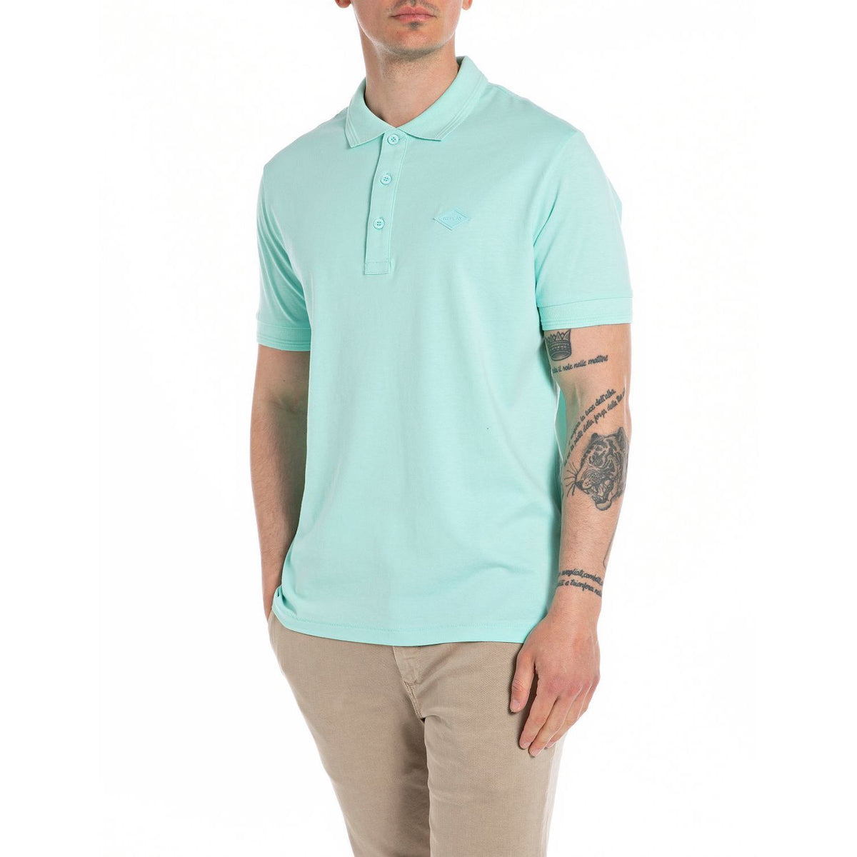 Replay M6548 23070 Polo 584 Turquoise