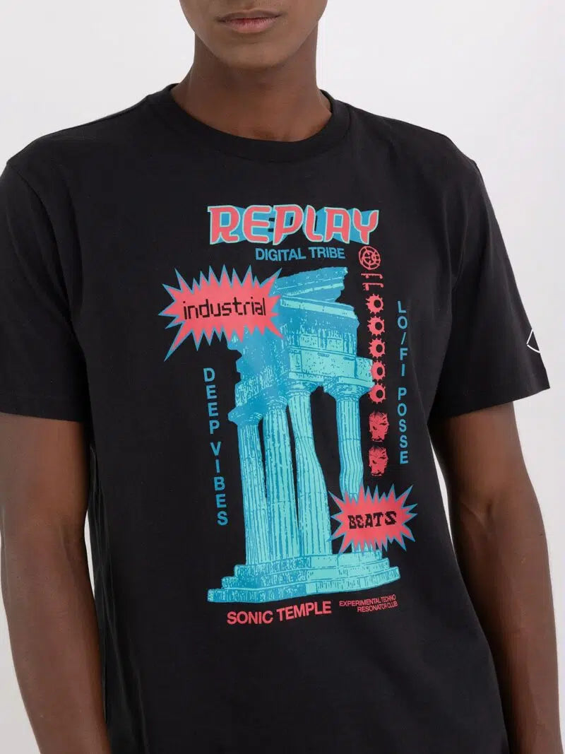 Replay M6843 2660 Tee 098 Black