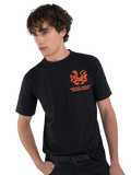 Replay Mens Custom Printed Tiger T-Shirt In Black