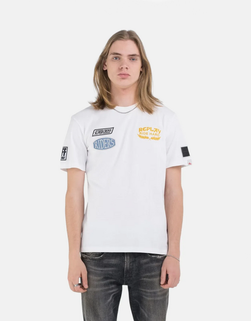 Replay M6928 23608P Tee 001 White