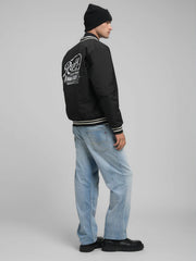 Replay Mens Baseball Jacket In Black