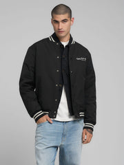 Replay Mens Baseball Jacket In Black
