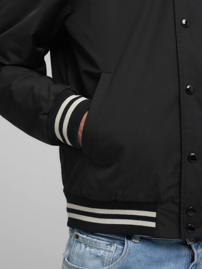 Replay Mens Baseball Jacket In Black