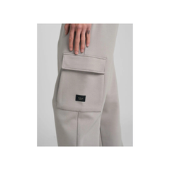 Replay Fleece Cargo Joggers In Stone
