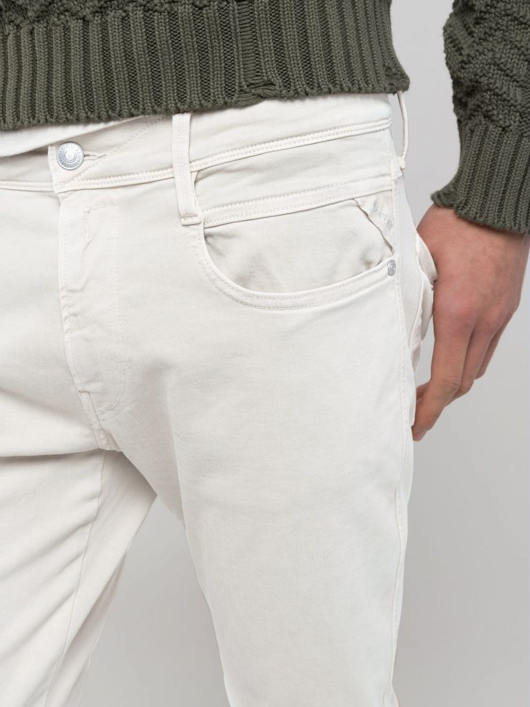 Replay Mens 100 Jeans In White