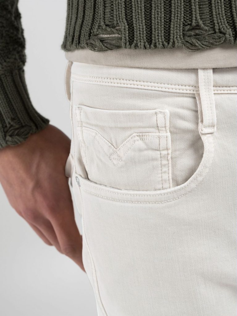 Replay Mens 100 Jeans In White