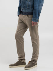 Replay Mens Hyperflex Stretch Denim Pants In Sand