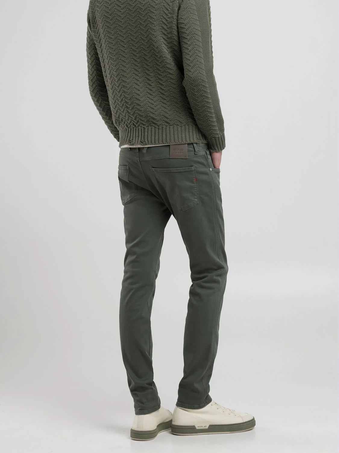 Replay Mens Pants In Green