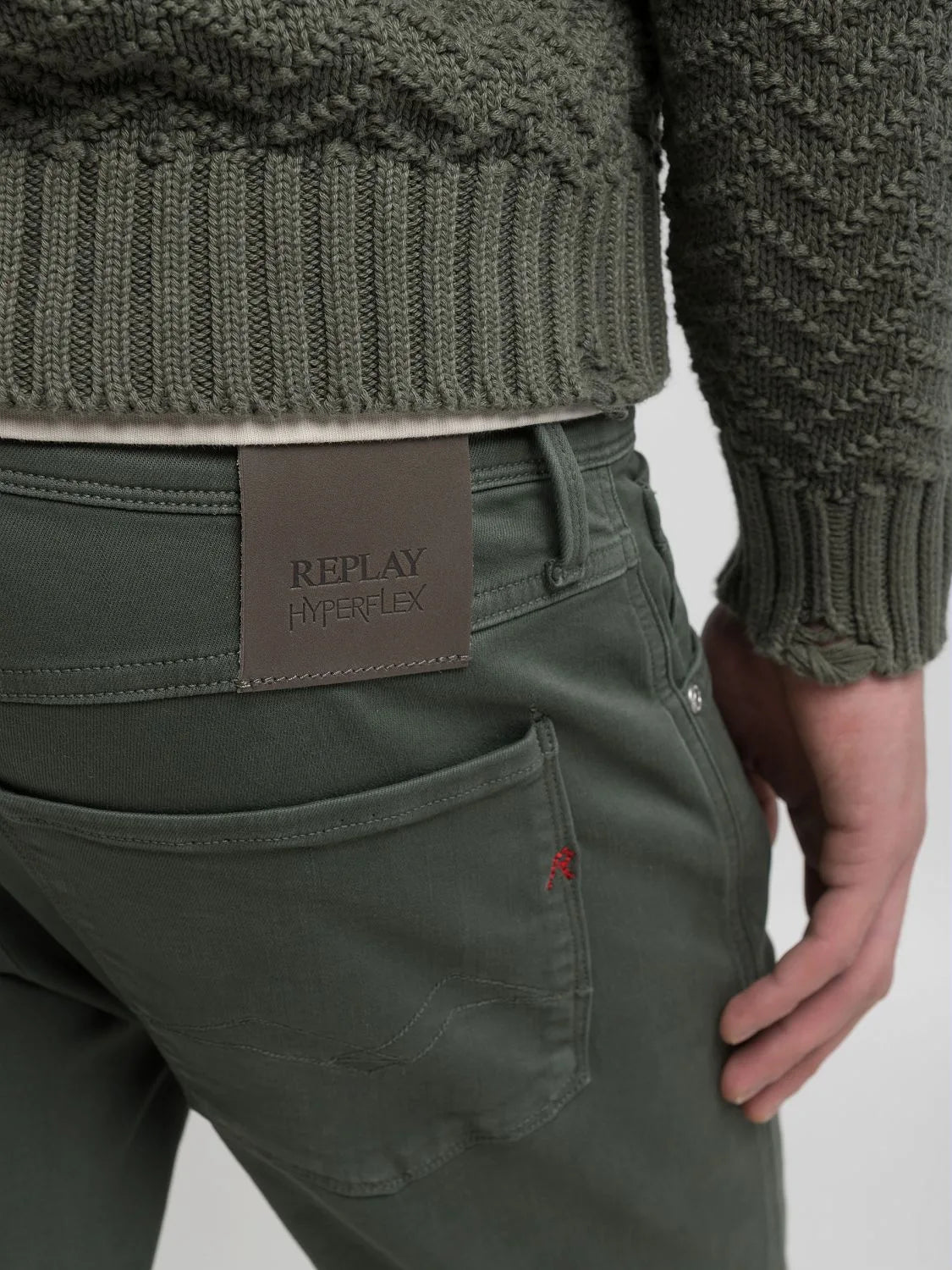 Replay Mens Pants In Green