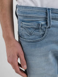 Replay Mens Anbass Jeans In Blue