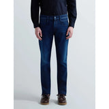 Replay Mens Anbass Slim Fit Hyperflex Jeans In Dark Blue