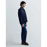 Replay Mens Anbass Slim Fit Hyperflex Jeans In Dark Blue
