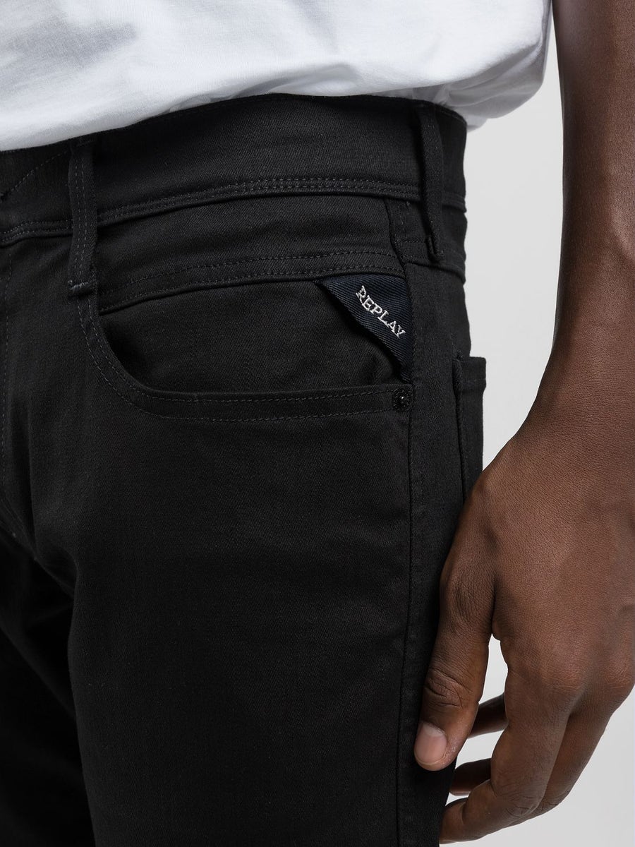 Replay Mens Fb1 jeans In Black