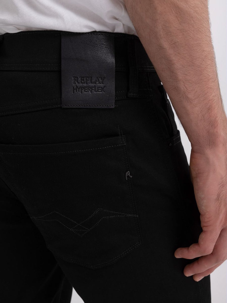 Replay Mens Fb1 jeans In Black