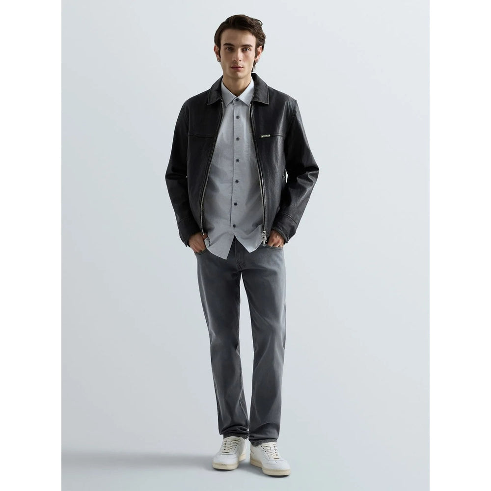 Replay Mens Anbass Slim Fit Jeans In Grey