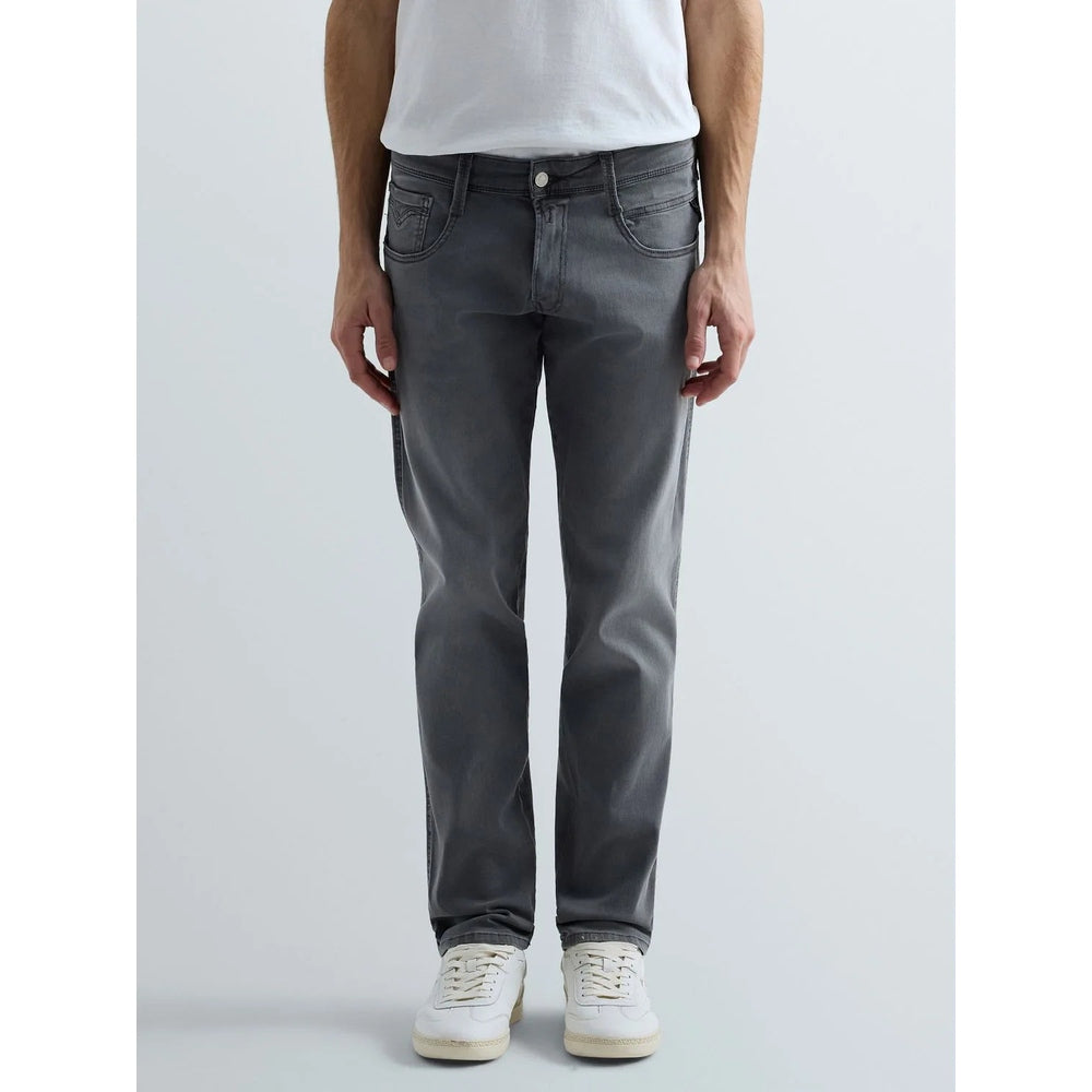 Replay Mens Anbass Slim Fit Jeans In Grey