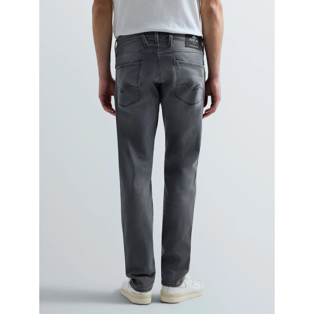 Replay Mens Anbass Slim Fit Jeans In Grey