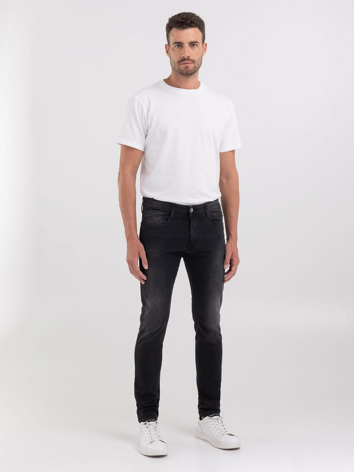 Replay Mens C35 Jeans In Black
