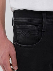 Replay Mens Hyper Flex Jean In Black
