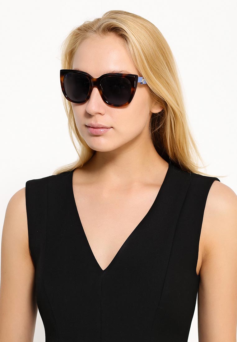 Max & Co Tortoise Frame Sunglasses In Light Blue