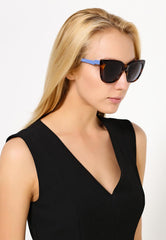 Max & Co Tortoise Frame Sunglasses In Light Blue