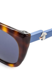 Max & Co Tortoise Frame Sunglasses In Light Blue