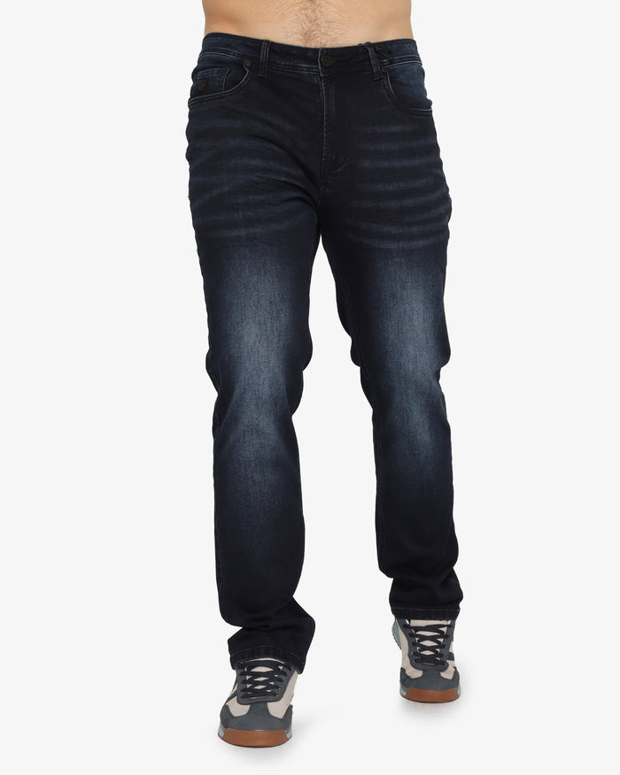 Soviet Mens Straight Leg Denim Jeans In Navy